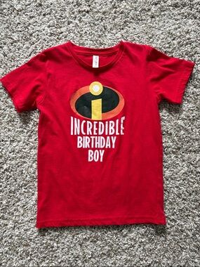 Super soft “Incredible Birthday Boy” tee, worn once